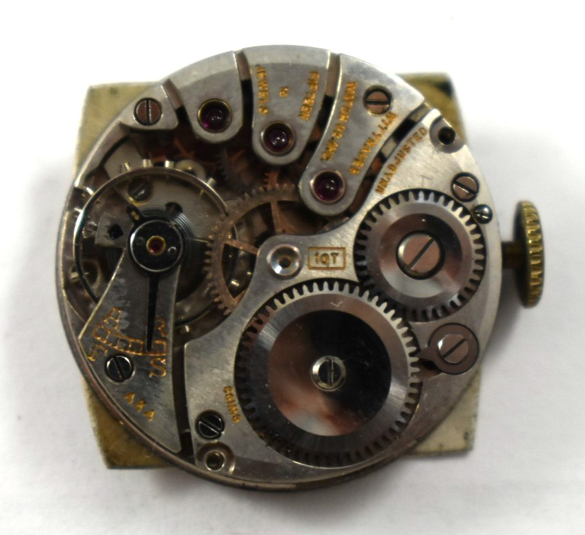 Vintage Wittnauer Manual Wind 15J 10T Wrist Watch Movement lot.wq