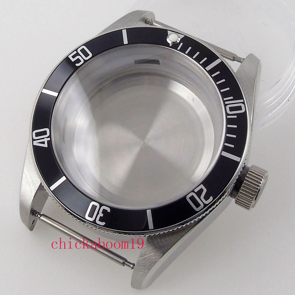 Corgeut 41mm Sapphire Case fit Miyota 8205 8215 ETA 2836 2824 Mingzhu 2813 watch