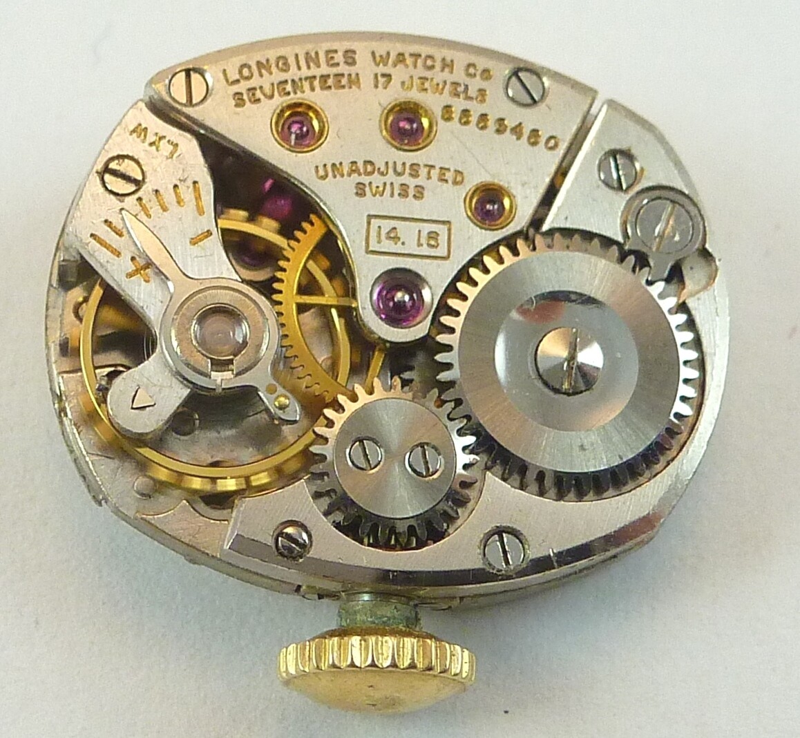 Vintage Longines 14.16 Mechanical Wristwatch Movement – Parts Repair
