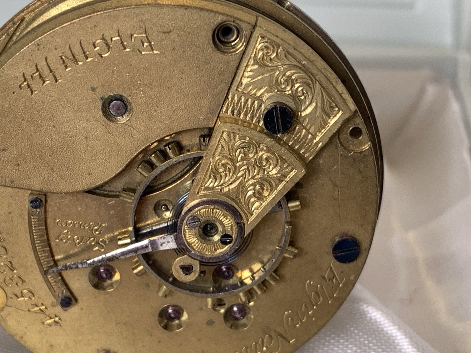 1892 Elgin Pocket Watch Movement Model 3 Grade 10 18S 11J Lever