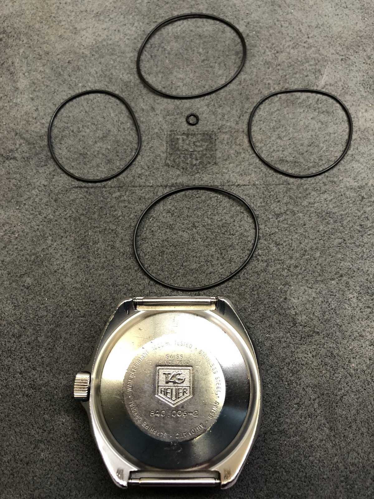 Gasket Package- Tag Heuer 1000m 840.006 WS2110 Super Pro Professional Dive Watch