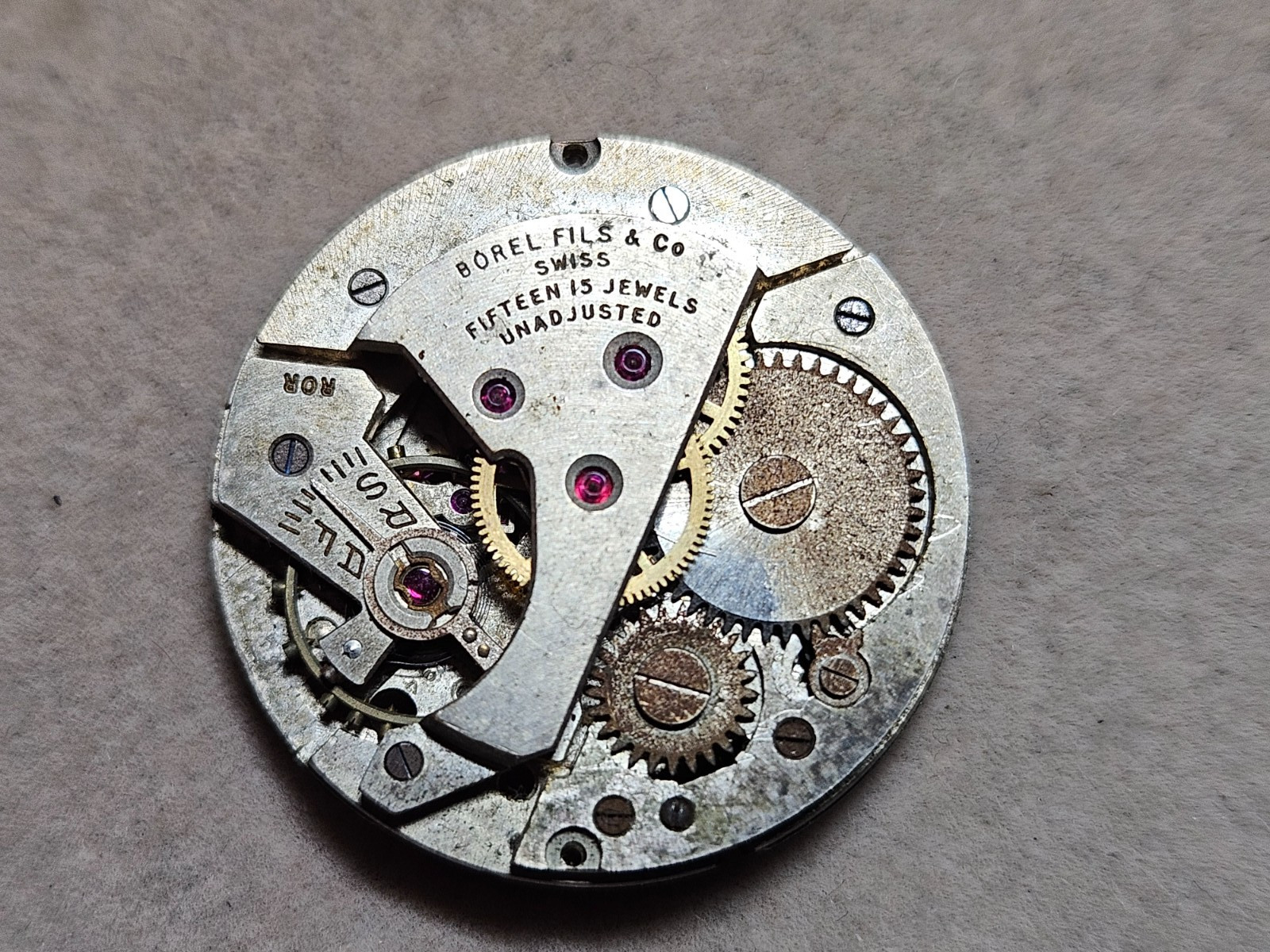 Vintage 15 Jewel Borel / Brevet Movement