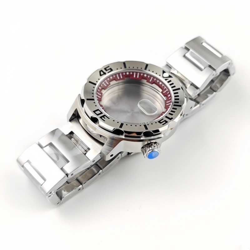 42mm NH35 Steel Case Sapphire Crystal 200m Waterproof Diver Watch Mod Part