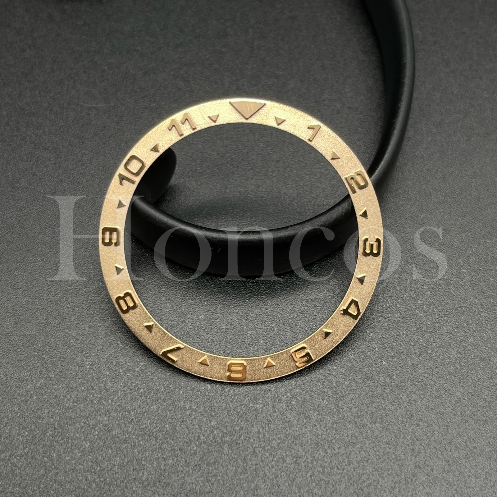 Custom Watch Replacement Parts Rose Metal Bezel Insert Flat Base Fits For Seiko