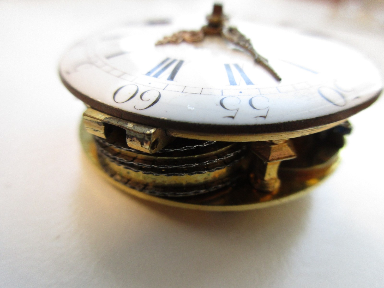 Verge Fusee pocket watch movement Le Roy Paris – for parts