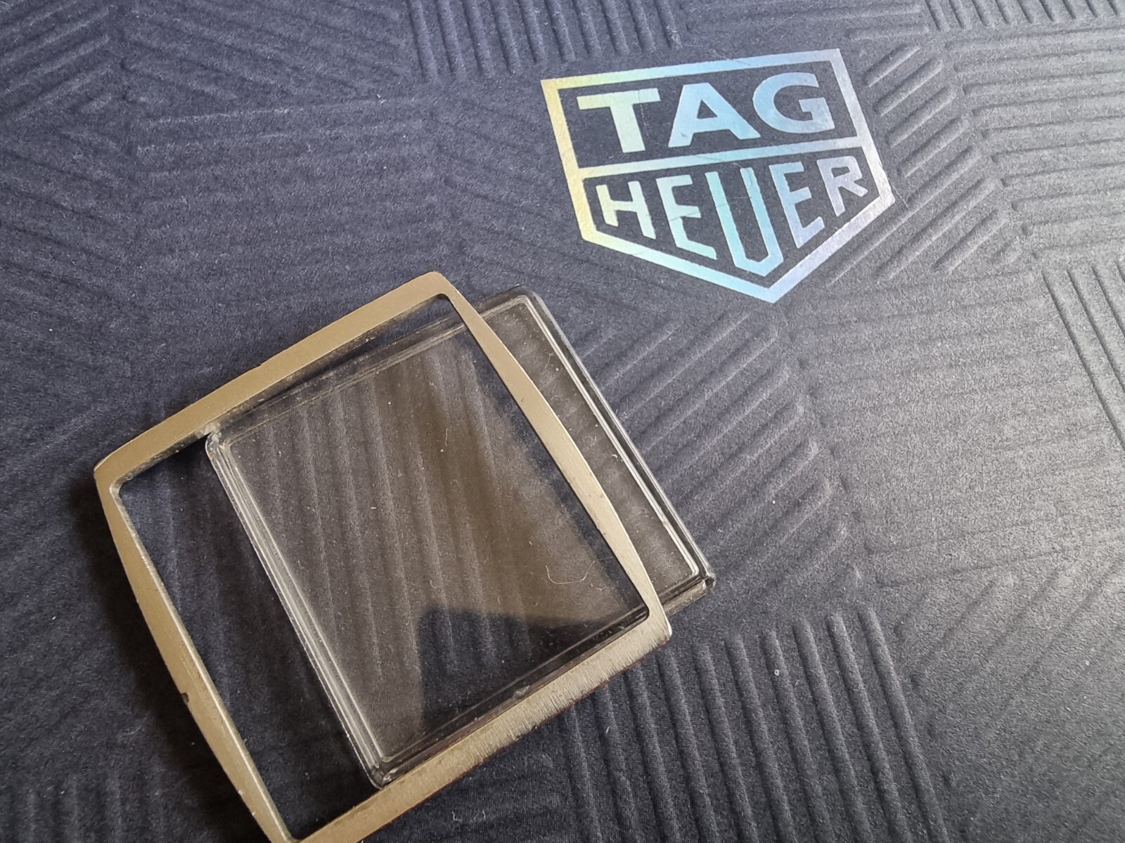 TAG Heuer Monaco blue chronograph dial plastic glass steel surround parts CW2113