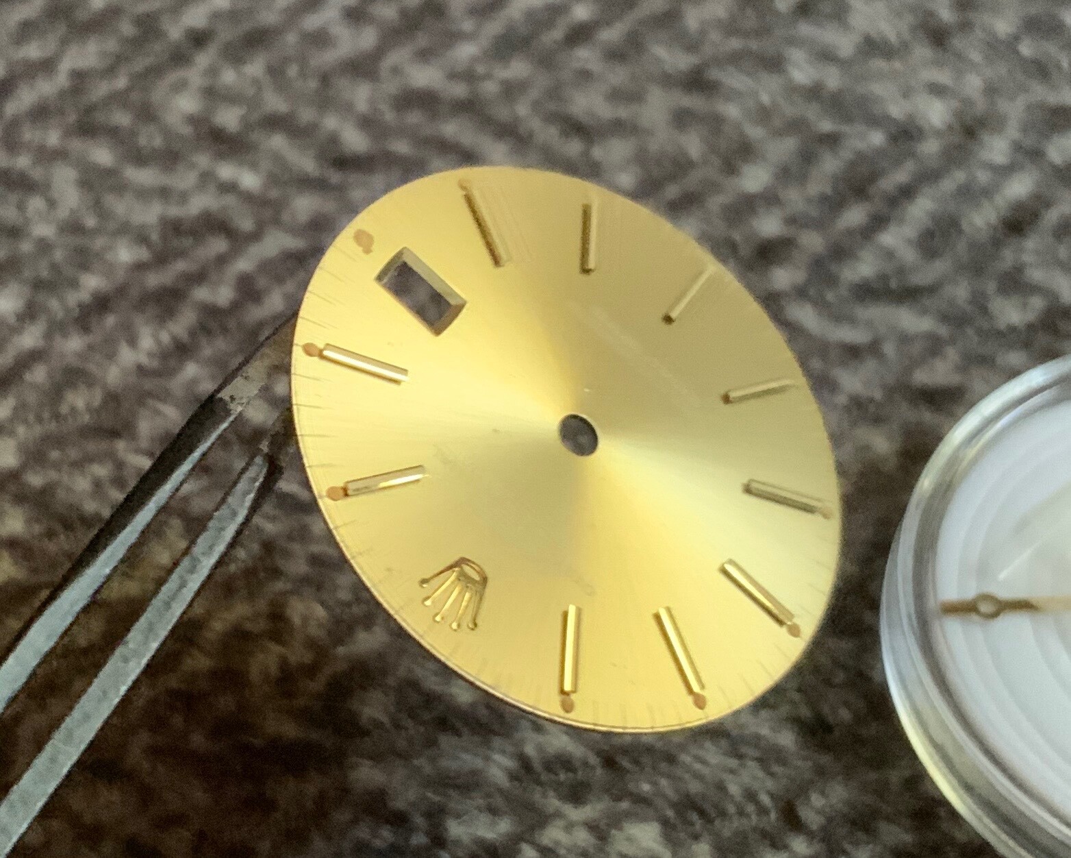 Authentic Vintage Rolex Champagne BRONZE Ghost Dial With Hand Set For 34MM 15038