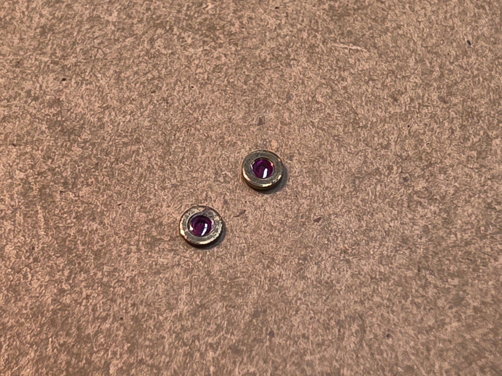 Set Of 2 NOS Hamilton 18s H. 12-1/2 C & F Jewels PN 158-159A For Double Rollers