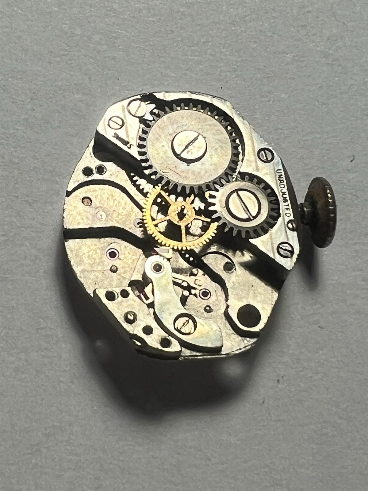 FHF 60 Watch Movement Fabrique d’Horlogerie de Fontainemelon Dial + Stige & Crown