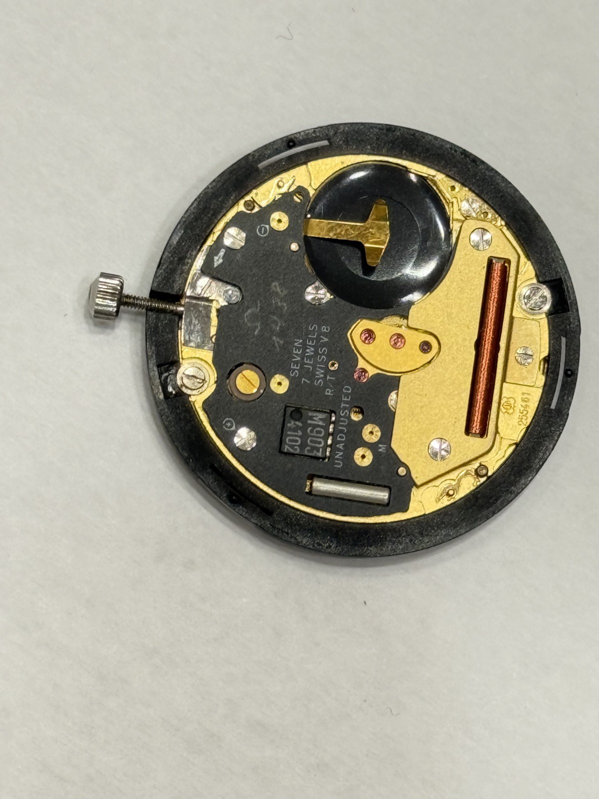 Movement Omega Eta 255.461 Quartz Swiss Made 7 Jewels In Working Condition