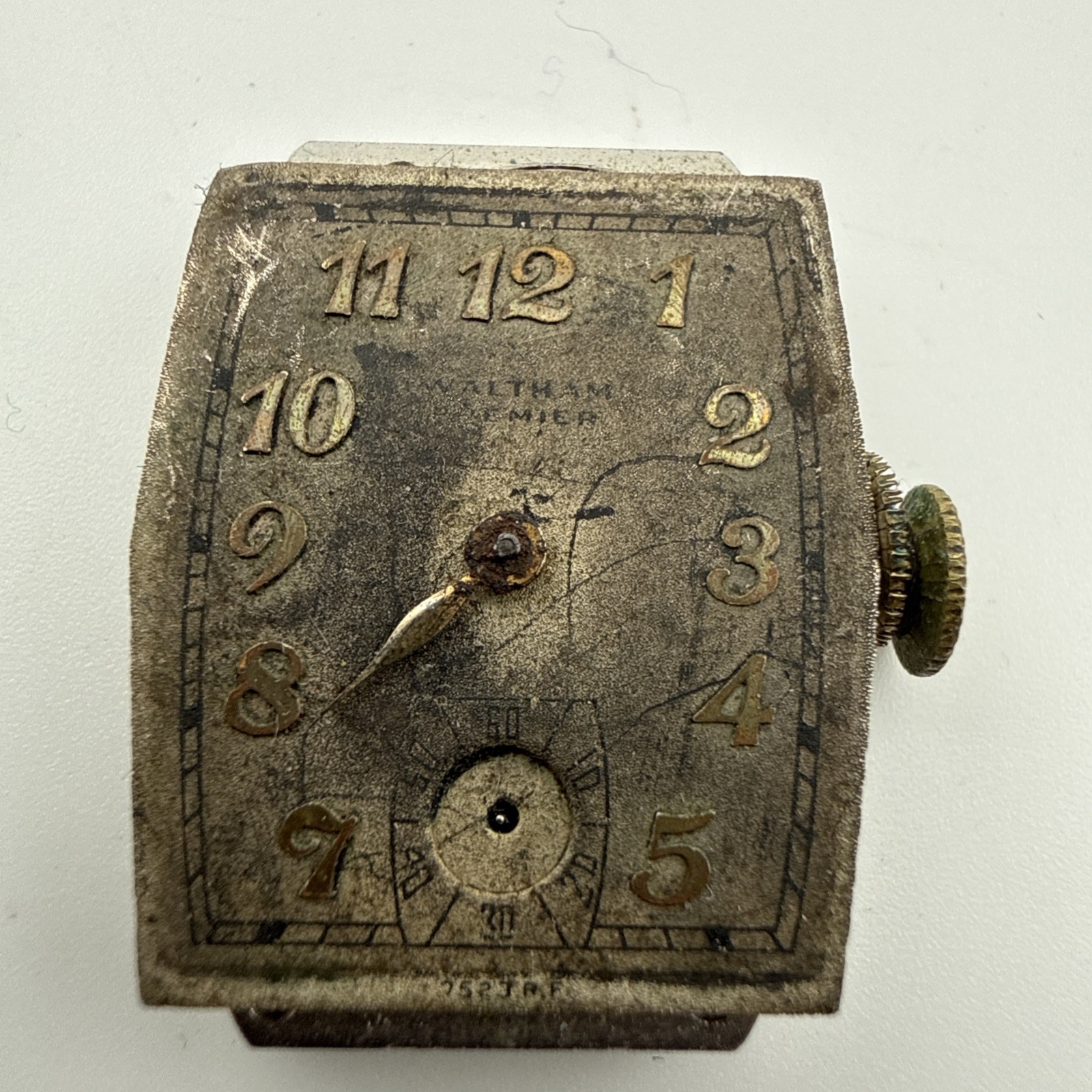 Vintage Waltham Premier 750 17J Mechanical Wristwatch Movement Good Balance