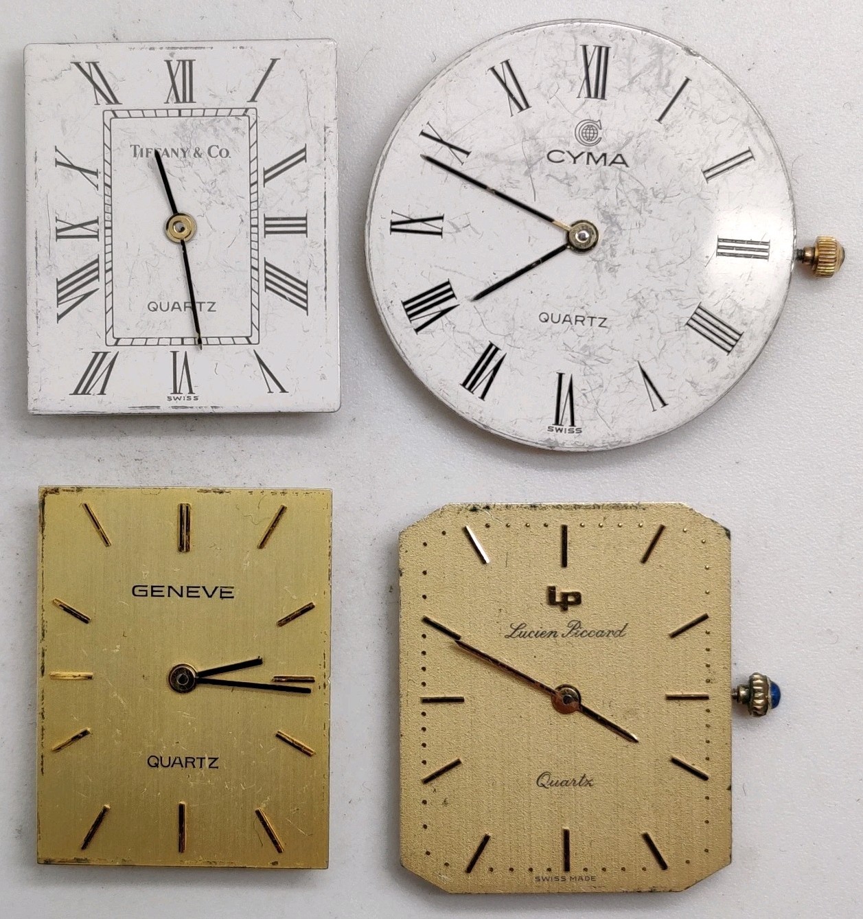 Lot Of 4 ETA 256.041 Swiss quartz movements For Repair