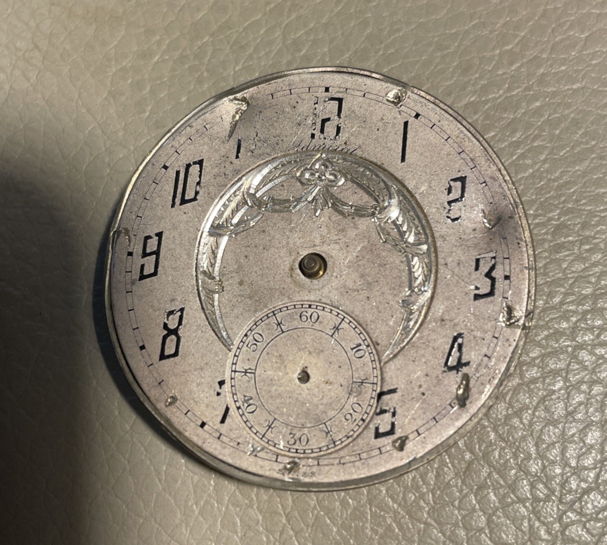 VINTAGE TACY WATCH CO. ADMIRAL POCKET WATCH MOVEMENT ONLY
