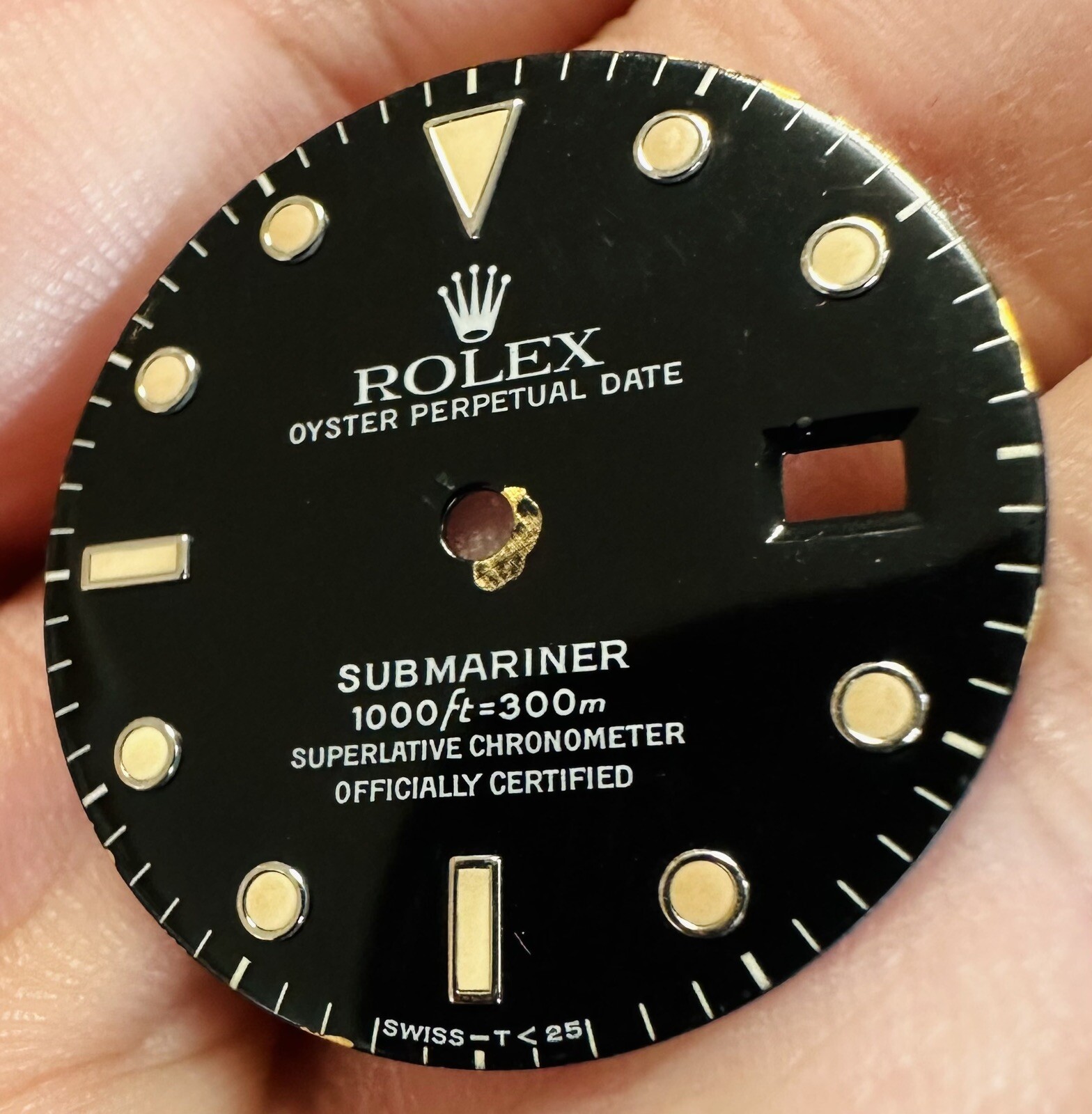 Rolex Black Dial Trit For Submariner Date Model Ref 16610 16800 168000