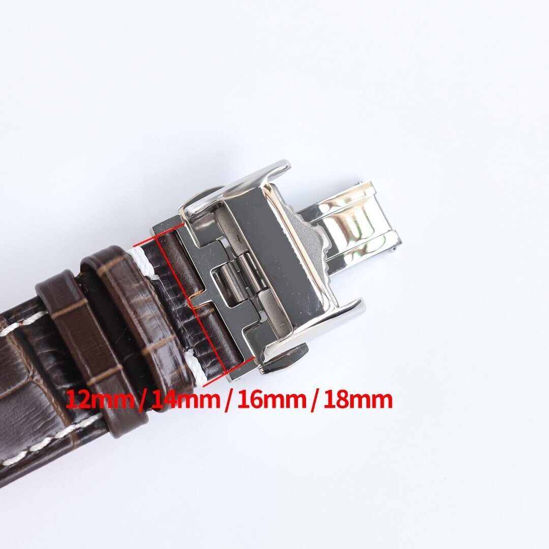 Stainless Steel Watch Buckle Butterfly Folding Clasp 12 14 16 18mm for Longines