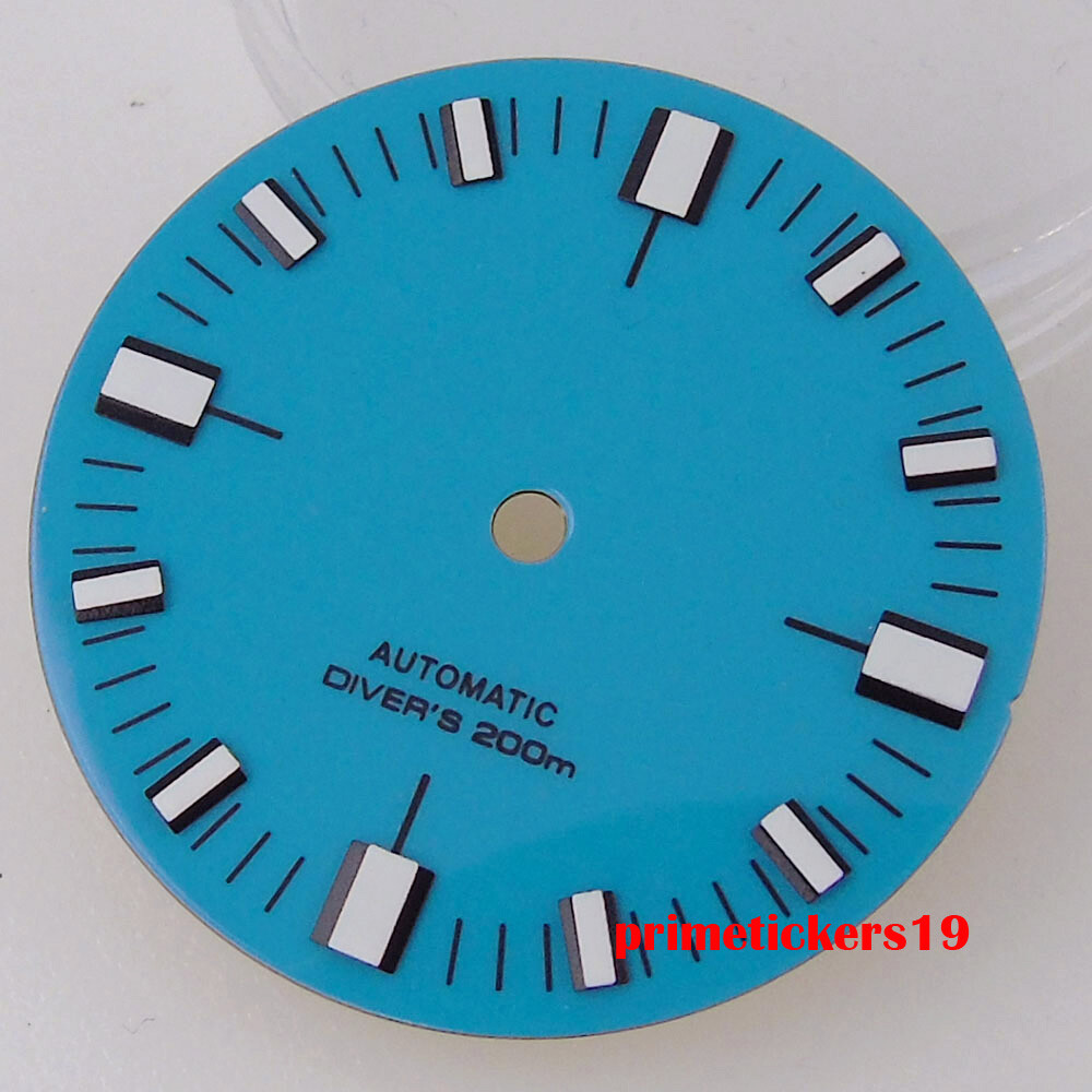 28.5mm Watch Dial Sterile Face Hands Green Luminous Fit NH35 ETA2824 PT5000 Movt
