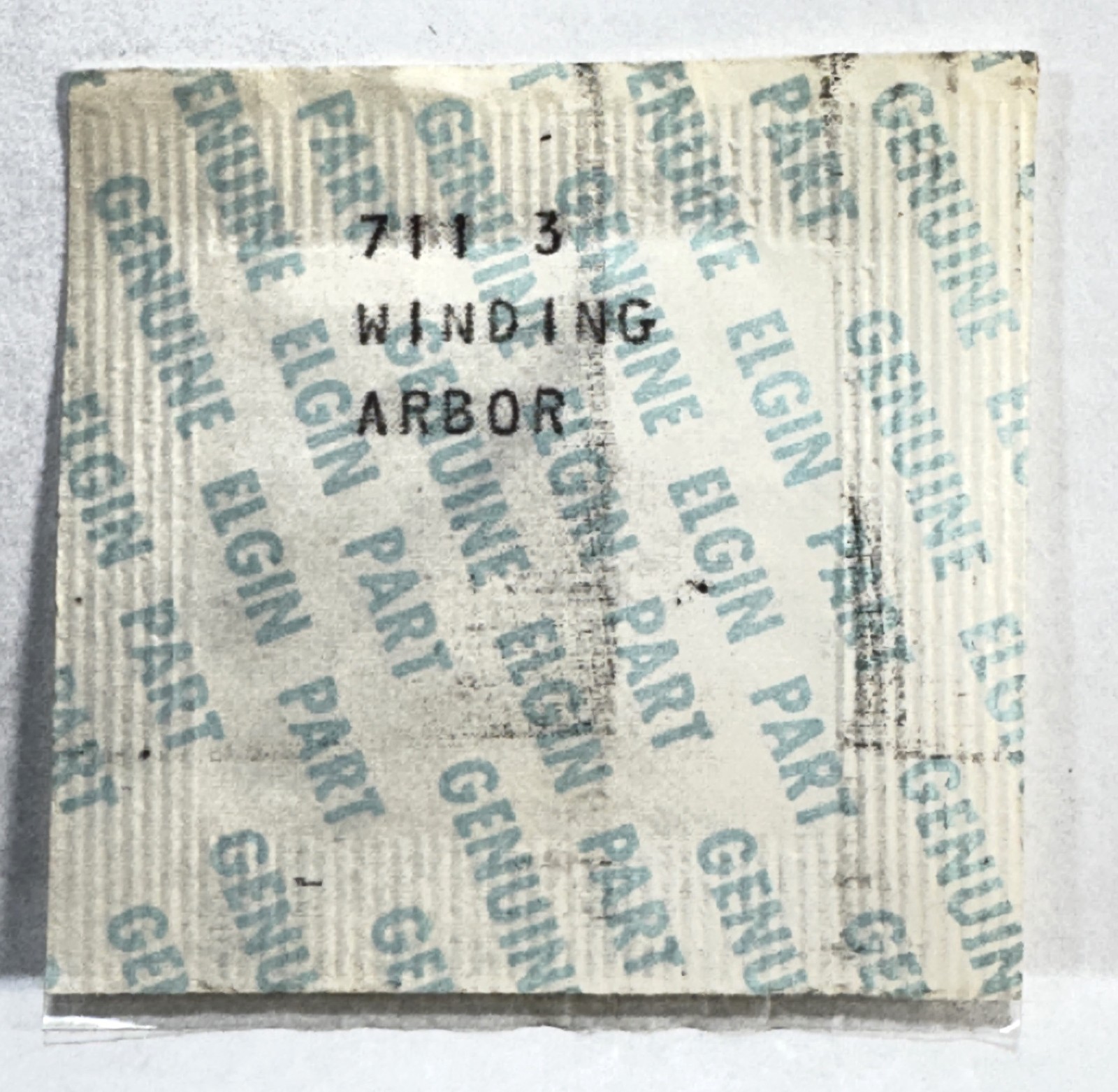 Elgin 711 3 Winding Arbor, Winding Stem NOS in Sealed Orig. Pkg