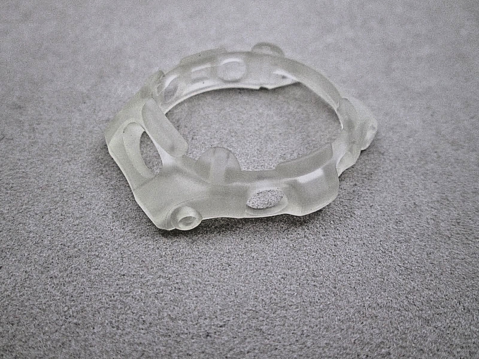 Genuine Casio Baby-G BG-154 BGR-220V BGR-240 resin watch bezel clear frosted