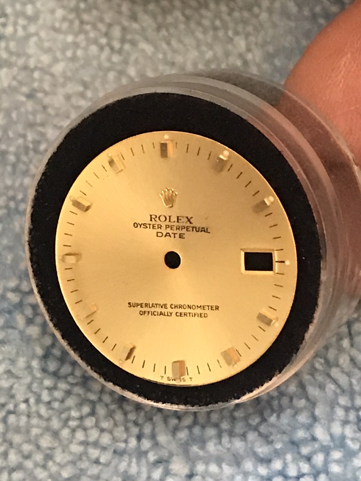 Authentic genuine Rolex Dial for date 34mm non quick Set watch recondition