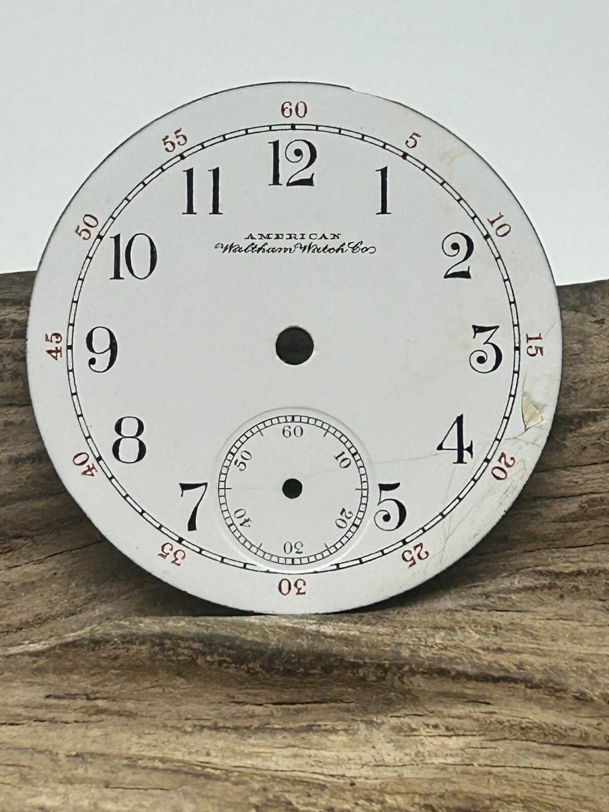 AMERICAN WALTHAM WATCH CO. POCKET WATCH DIAL BREGUET NUMERAL INDICES 43.2mm (OQ)