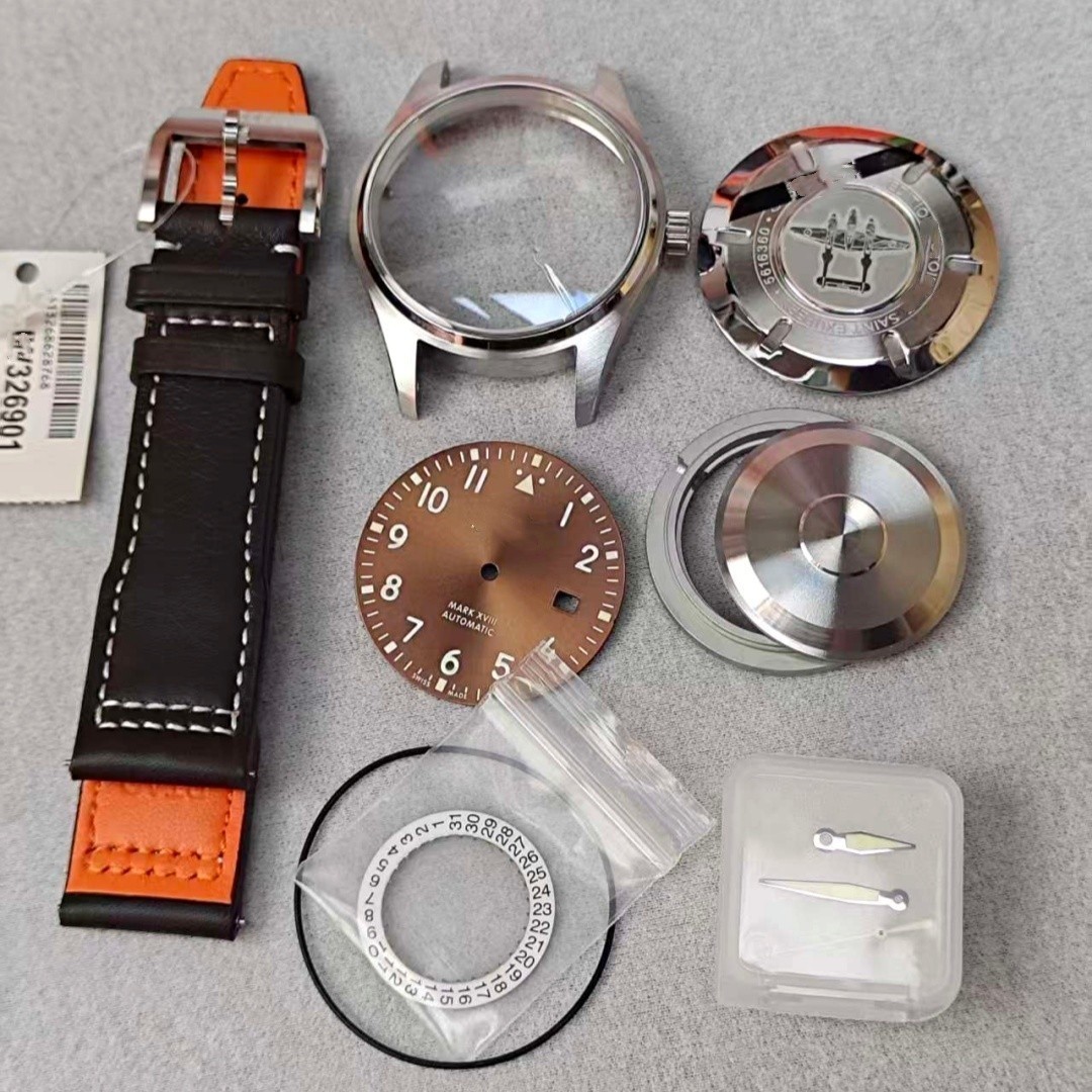 40mm Stainless Watch case kit For 2824 Movement After-sales Accessories DIY