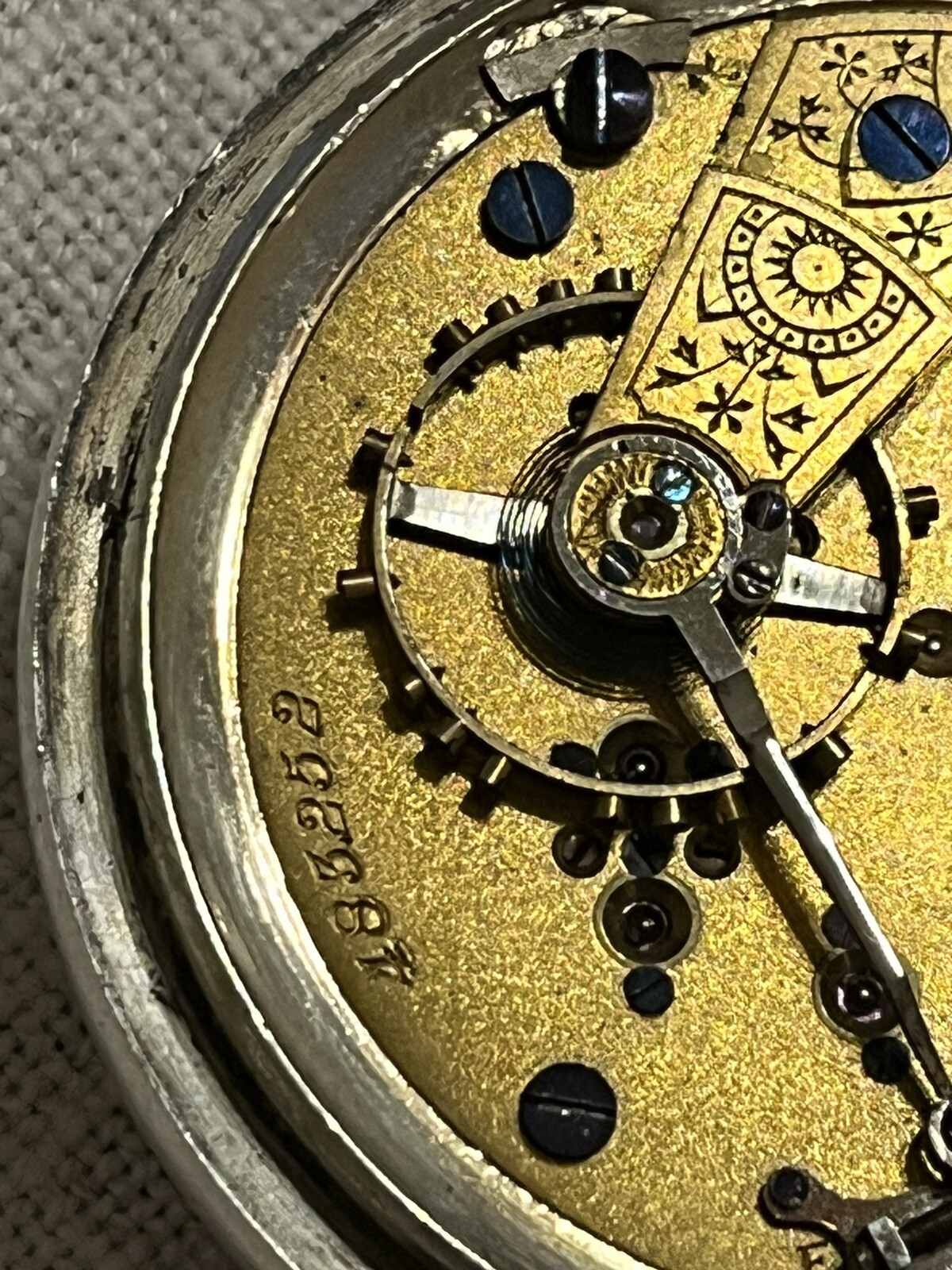 1887 18s Hampden 15J Adjusted Pocket Watch FAHYS COIN SILVER CASE 5.6OZ repair