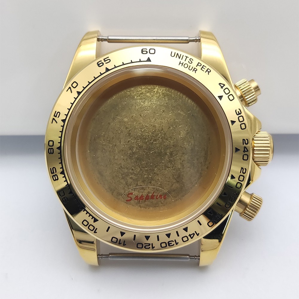 VK63 case 50m waterproof sapphire glass for 29.5-32.5mm dial Watch Tuning Parts