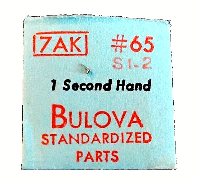 Bulova 7AK Second Hand Silver Index 2 watch part #65