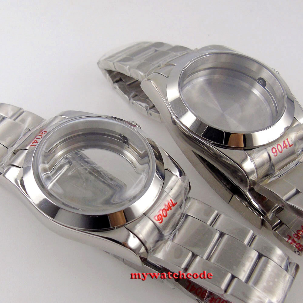 36mm Bow Glass Automatic Watch Case Fit ETA 2836 2824 8215 NH34 NH35 NH36 3804