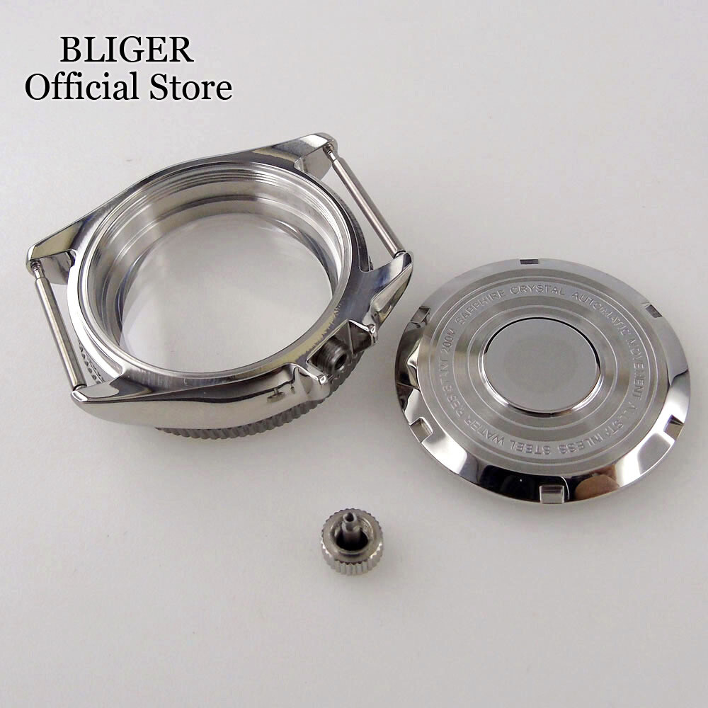 200M Waterproof 37mm Dive Watch Case Fit NH35 ETA 2824 PT5000 Sapphire 120 Click
