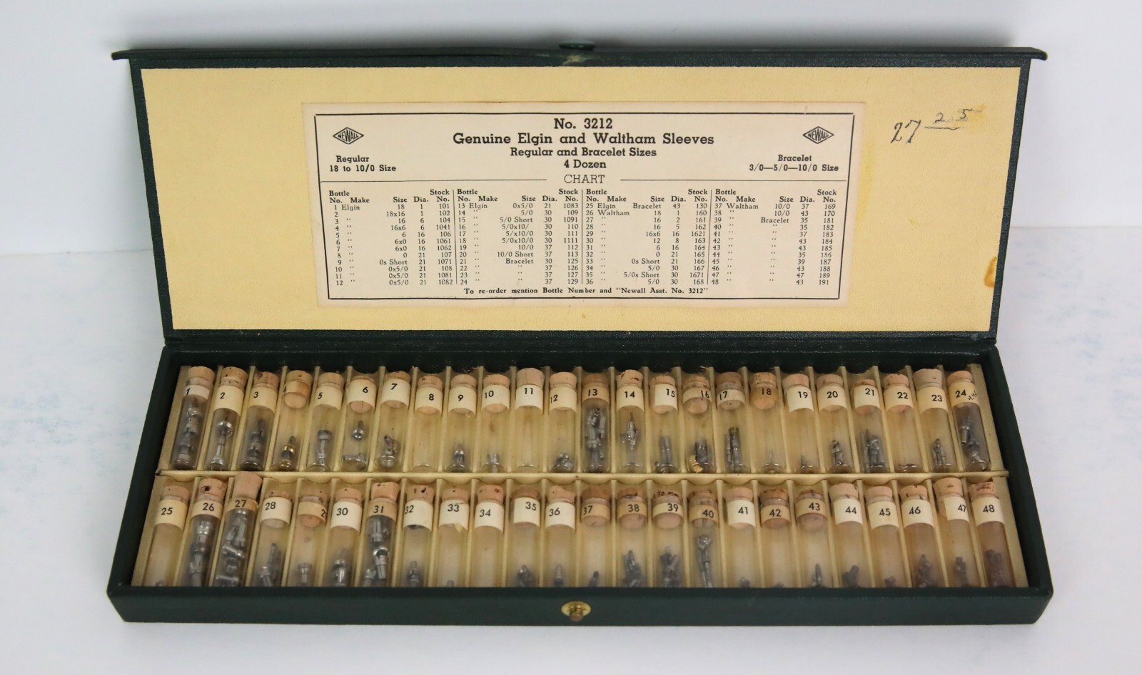 Newall Assortment #3212 Elgin & Waltham Pocket Watch & Watch Case Sleeves