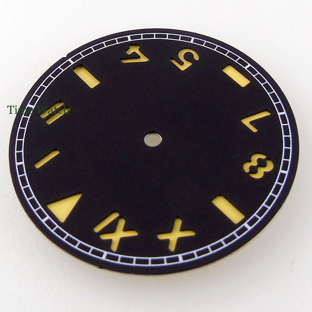 35mm California Watch Dial Black/Brown For NH35/NH36 ETA2823 Miyota8215 DG2813