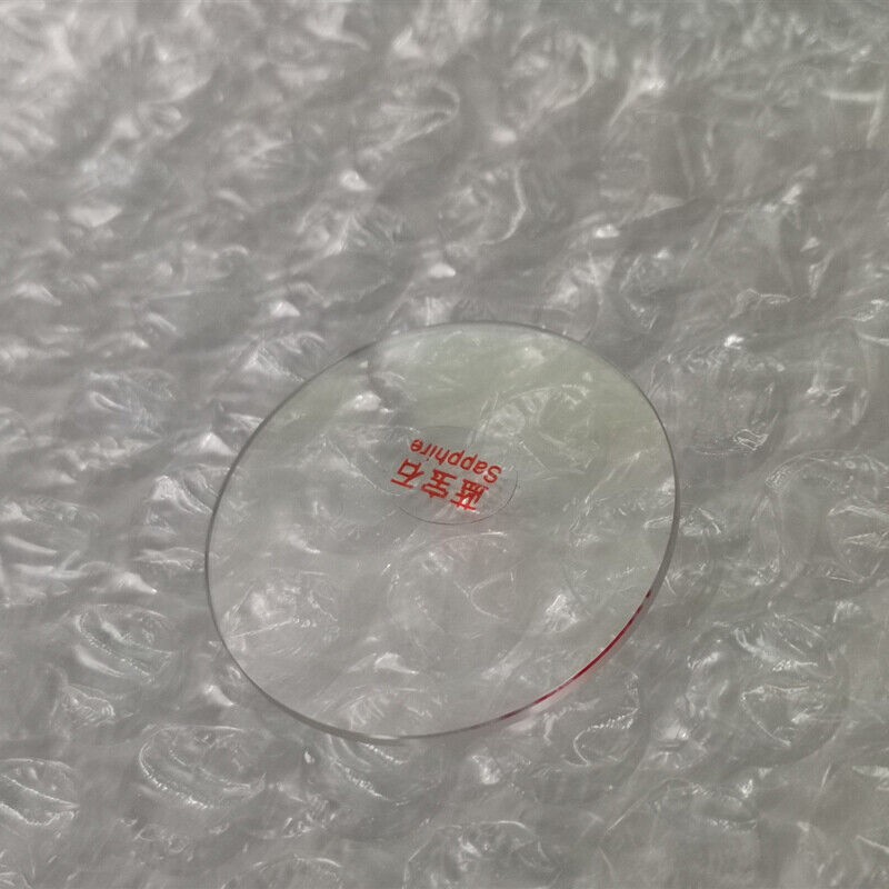 1.0mm-1.2mm Thick Flat Sapphire Watch Glass Round Crystal Replacement 24mm-32mm