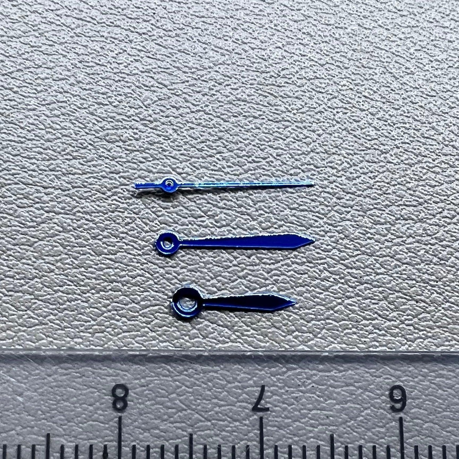 2 Sets 11mm Blue No Lume Arrow Shape Watch Hands for Miyota 2035 Movement