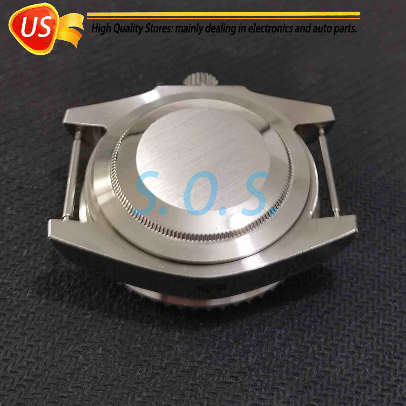For NH35 NH36 4R35 4R15 4R36 SKX007 Movement Ceramic Bezel Watch Case Black 40mm