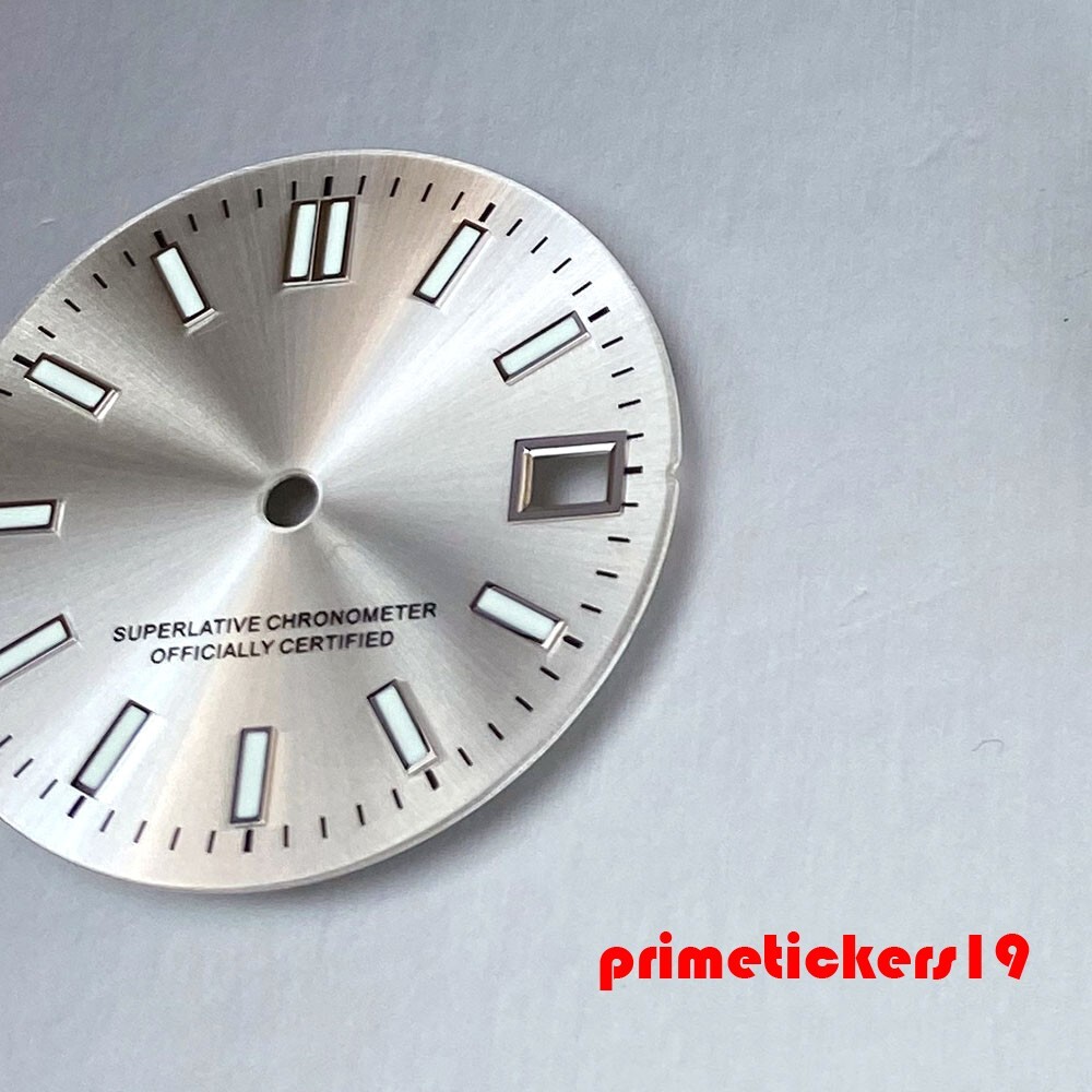 29mm NH35 Automatic Watch Dial+Hands Set Multicolor Face Date Luminous Sterile