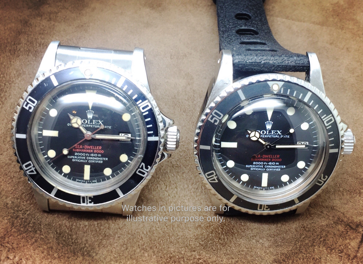 Super High Dome Crystal Fit Rolex 1665 Sea Dweller Diver Vintage Watch Plexi