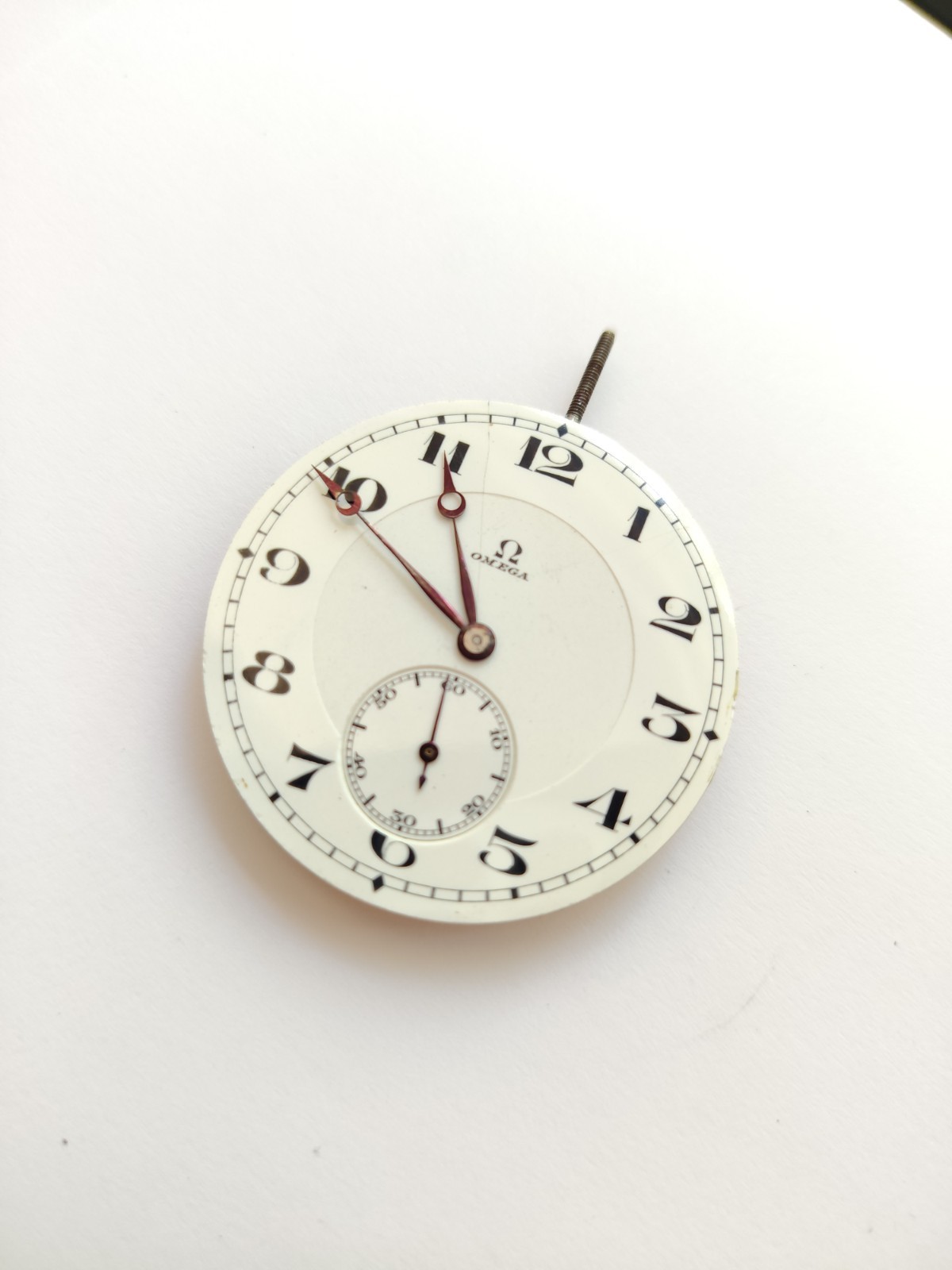 Vintage Omega 18 LPB pocket watch movement – Working. (R-2595)