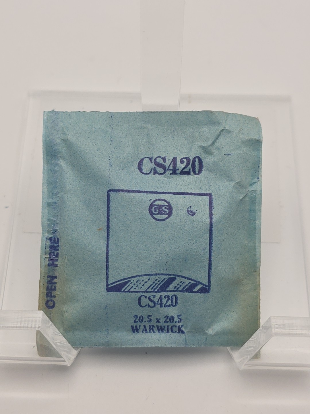 G-S Watch Crystal CS420 Warwick 20.5X20.5