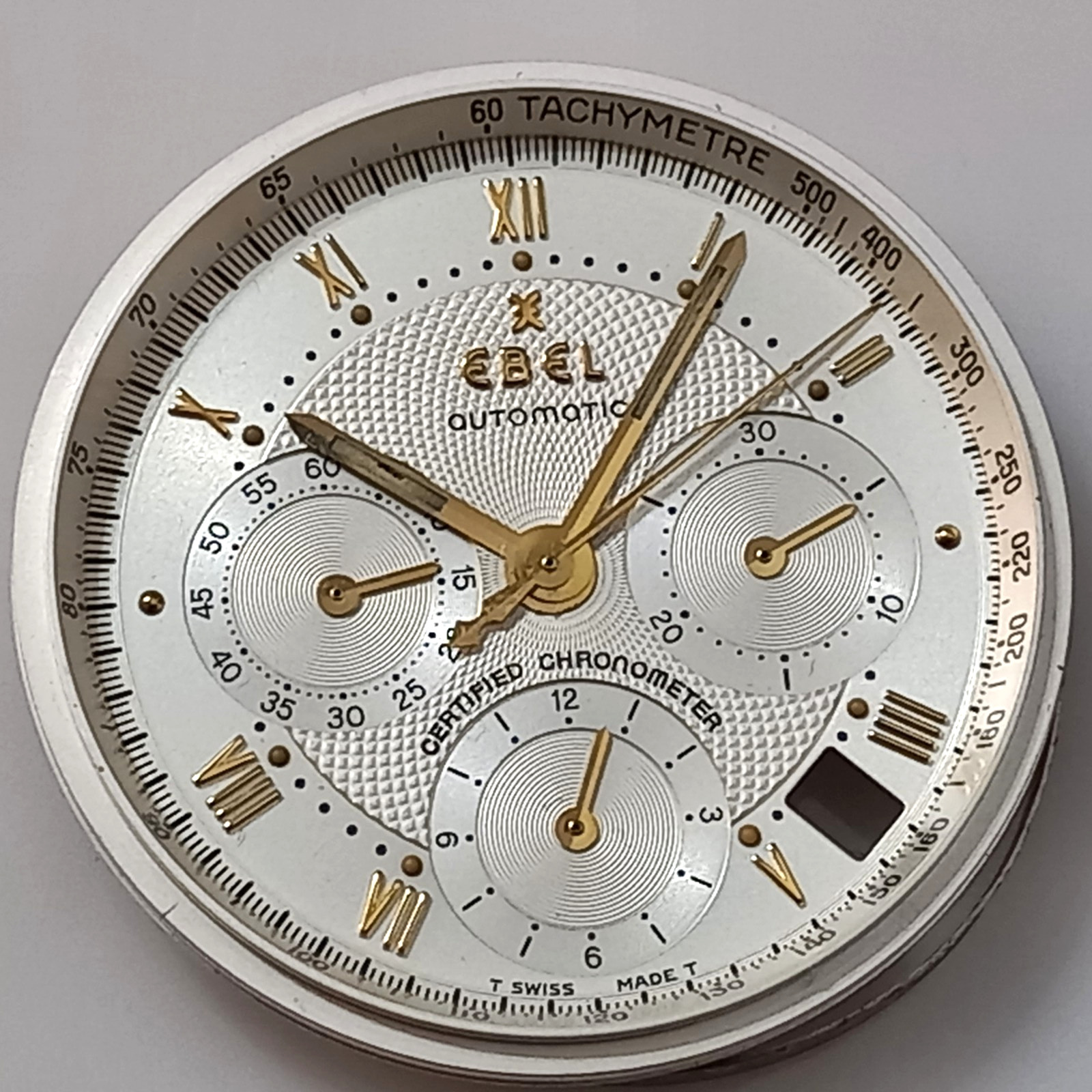 MINT COND DIAL HANDS & TACHYMETRE FOR EBEL LE MODULOR 1911 CHRONOGRAPH CAL 137