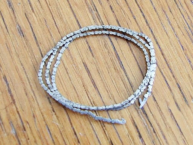 Fusee pocket watch chain with both hooks. 7 1/4 inches or 184mm. Parts