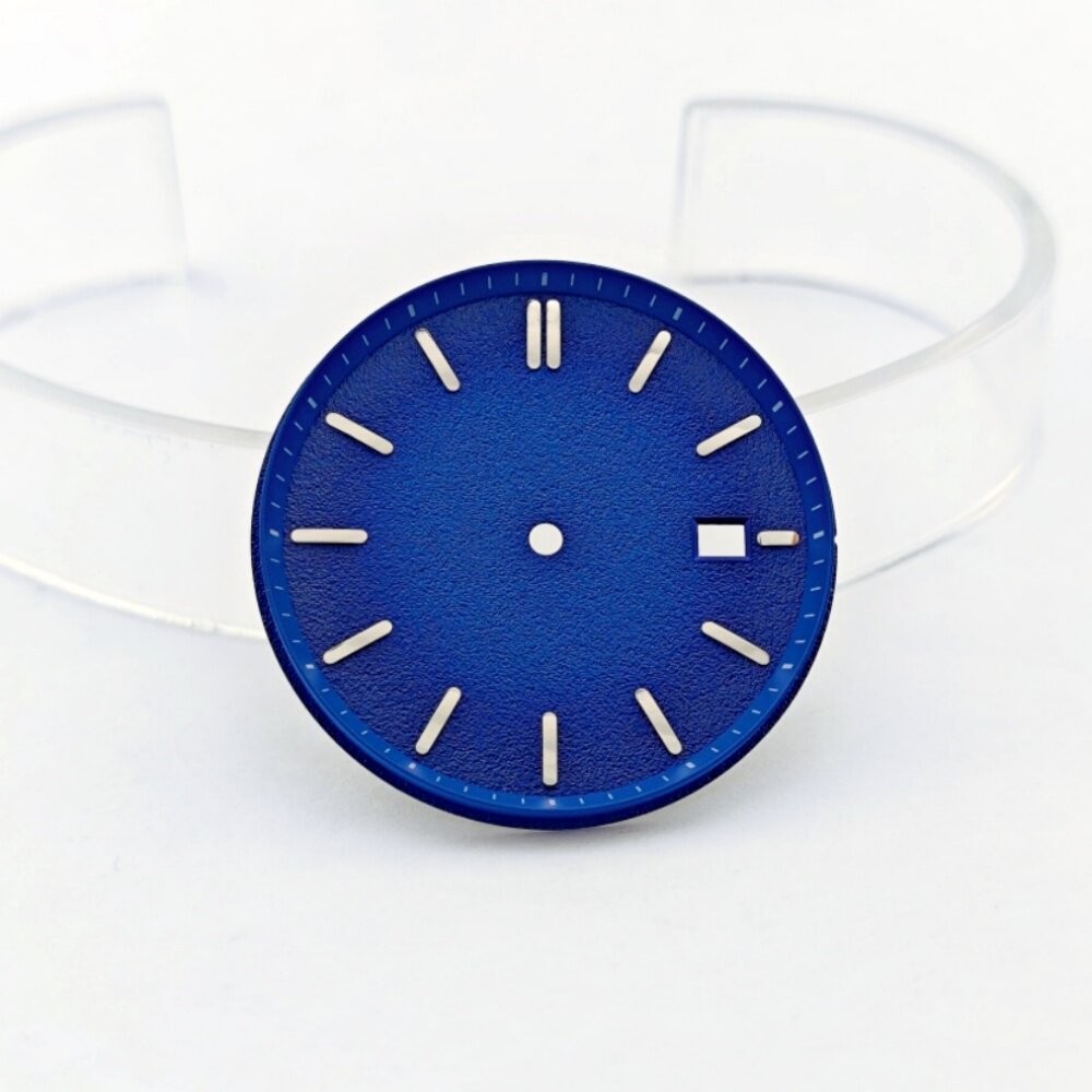 29mm/35mm dial with a brushed finish for NH35 mechanical watch conversion kits