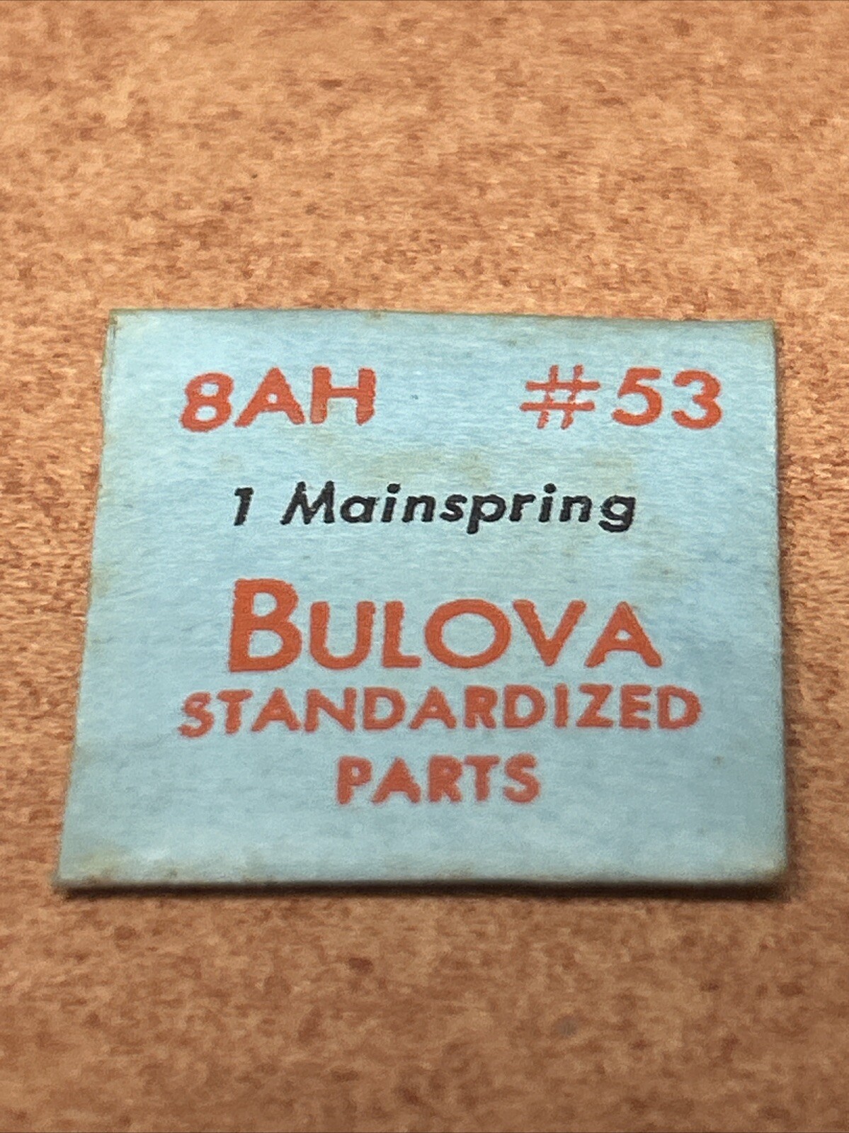 OEM NOS Bulova Cal. 8AH Watch Mainspring Part# 53
