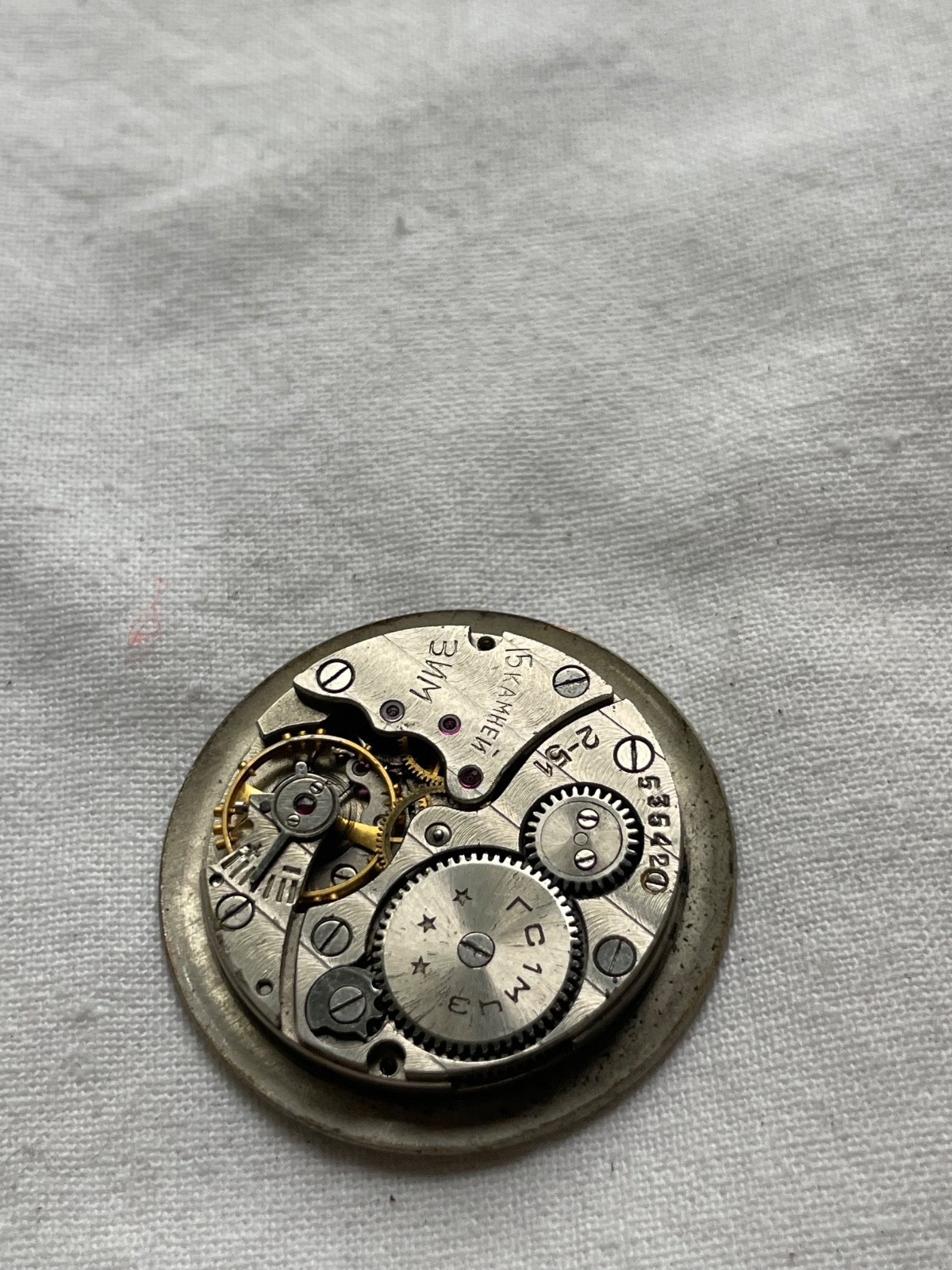 ZiM early 1951 with dial of Raketa- USSR movement for mens watch AS IS, lot 1005