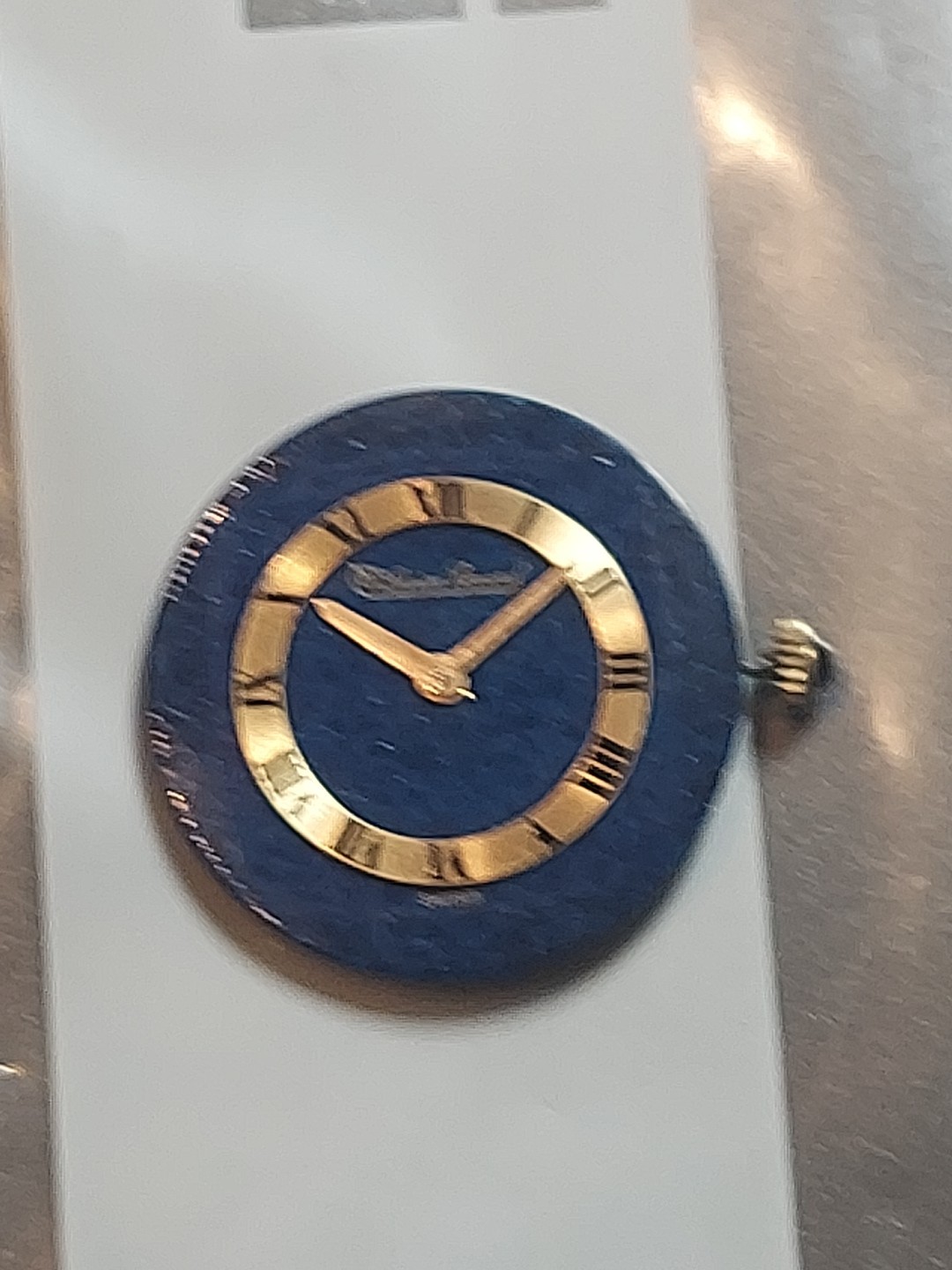 Lucien Piccard Lapiz Lazuli Dial Beautiful Cal 48 Mens 17 Jewels W. Movement