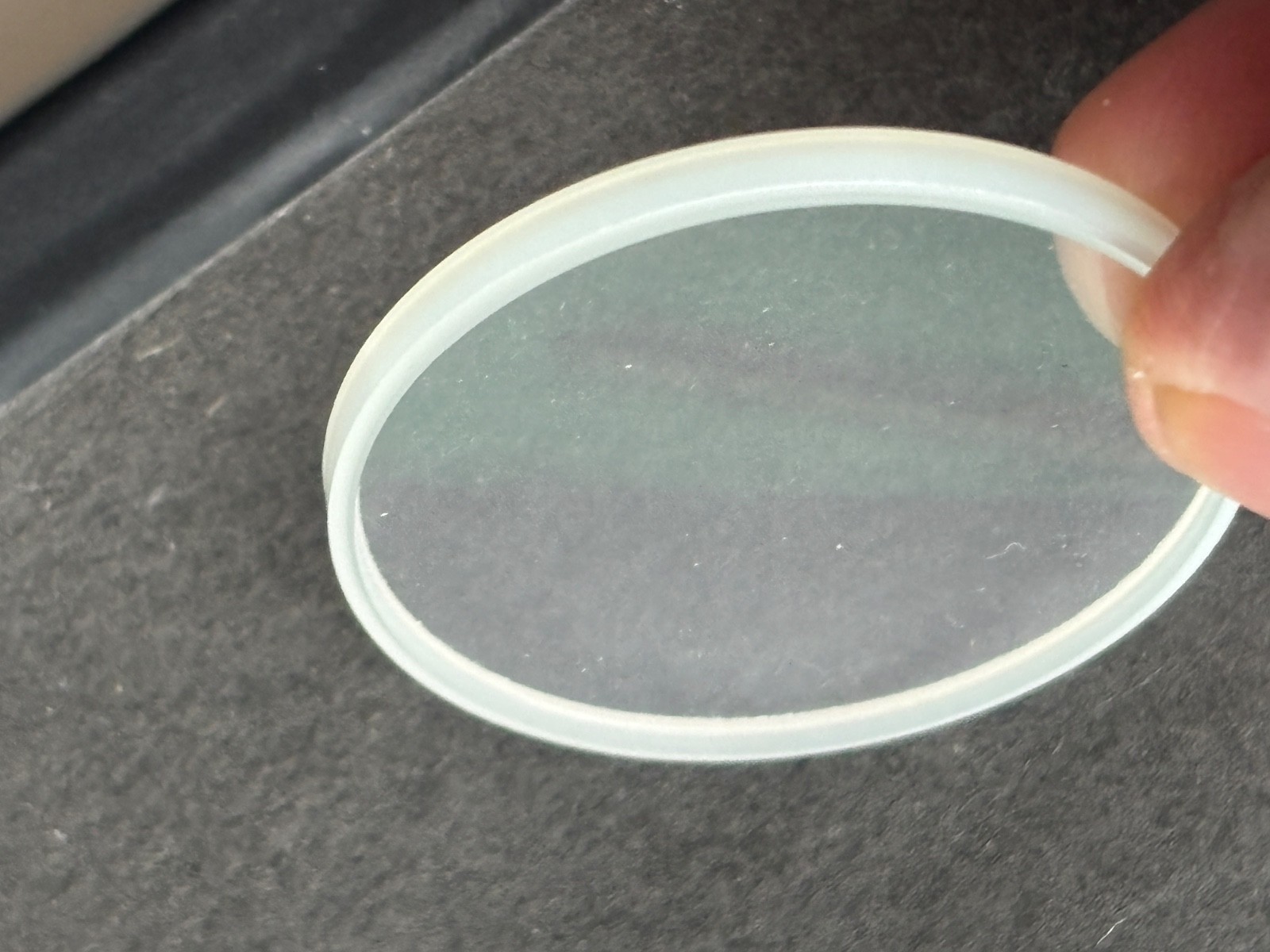 Bulova accutron Snorkel glass Case 7392 Snorkel Glass or crystal plastic holder