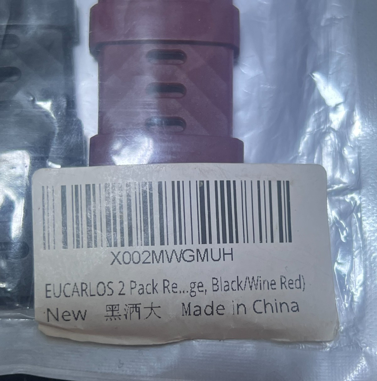 NEW-EUCARLOS 2-Pack Bands for Fitbit Charge 3/4/SE Black&Wine Replacement Straps