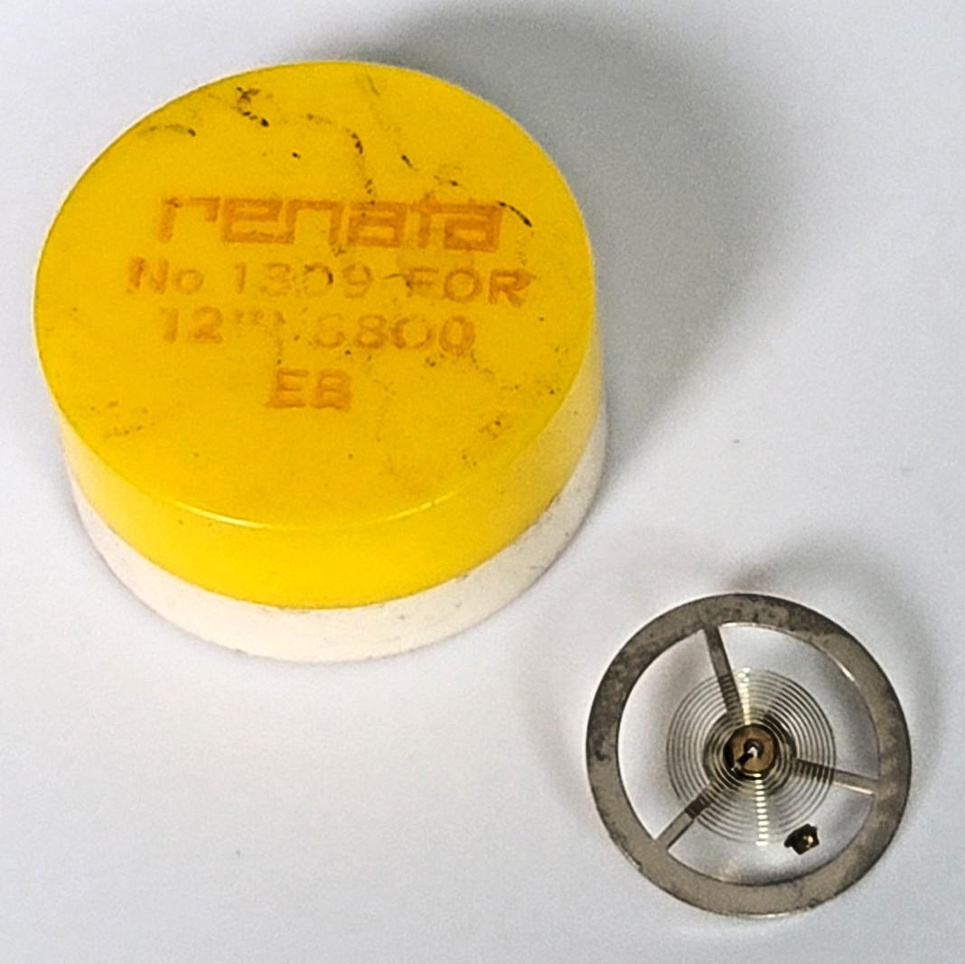 EB 8800 Balance Wheel Complete 12”’ Renata 1309 Watch Movement Parts NOS WP1-91