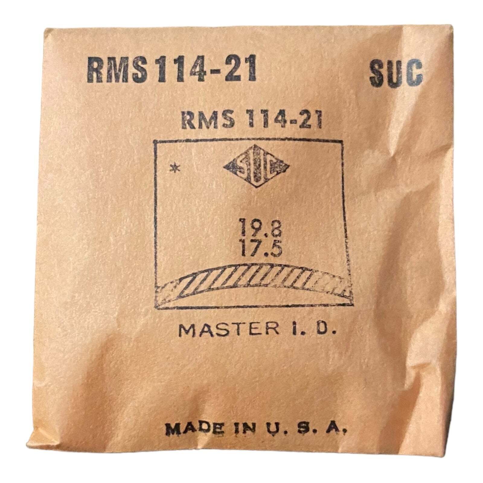 SUC RMS114-21 RMS 114-21 Watch Crystal 19.8×17.5 NOS Part Master ID CMX313-13E