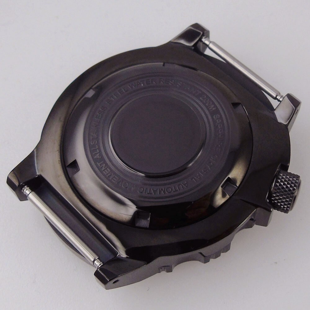 42mm Tandorio 200M Monster Watch Case Fit NH35A NH36A Sapphire Grass 3.8 o’clock